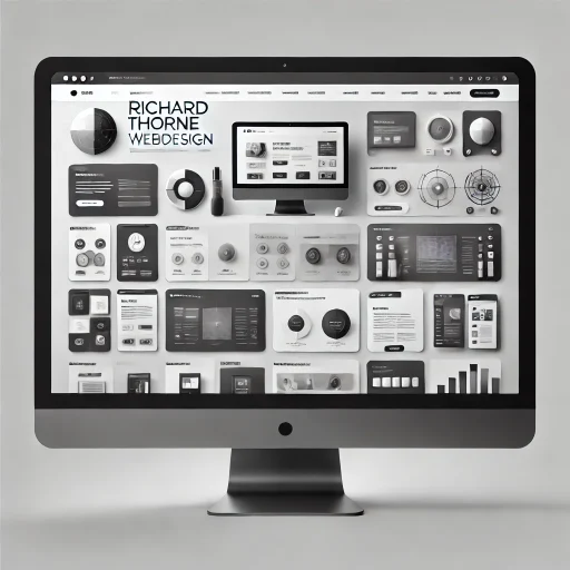 A monochrome image of a computer A monochrome image of a computer