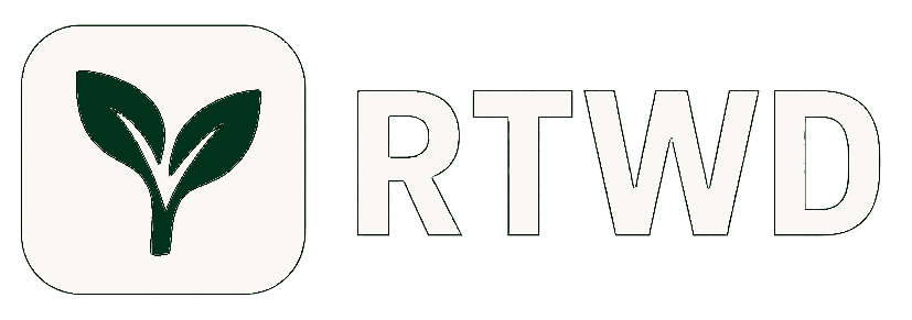 RTWD White logo green leaf RTWD White logo green leaf