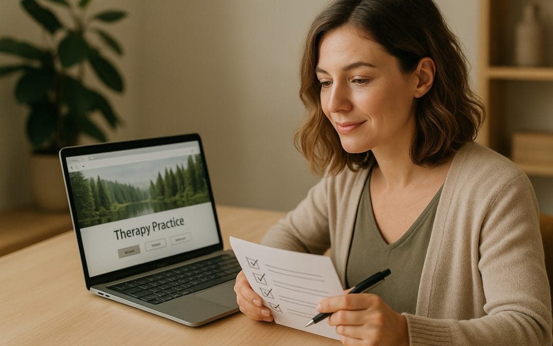 Complete Checklist: Creating a Website for Your Therapy Practice in 2025
