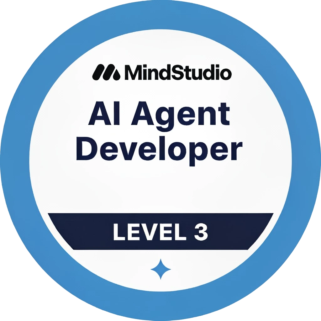 Mind Studio Level 3 AI Agent Builder Developer