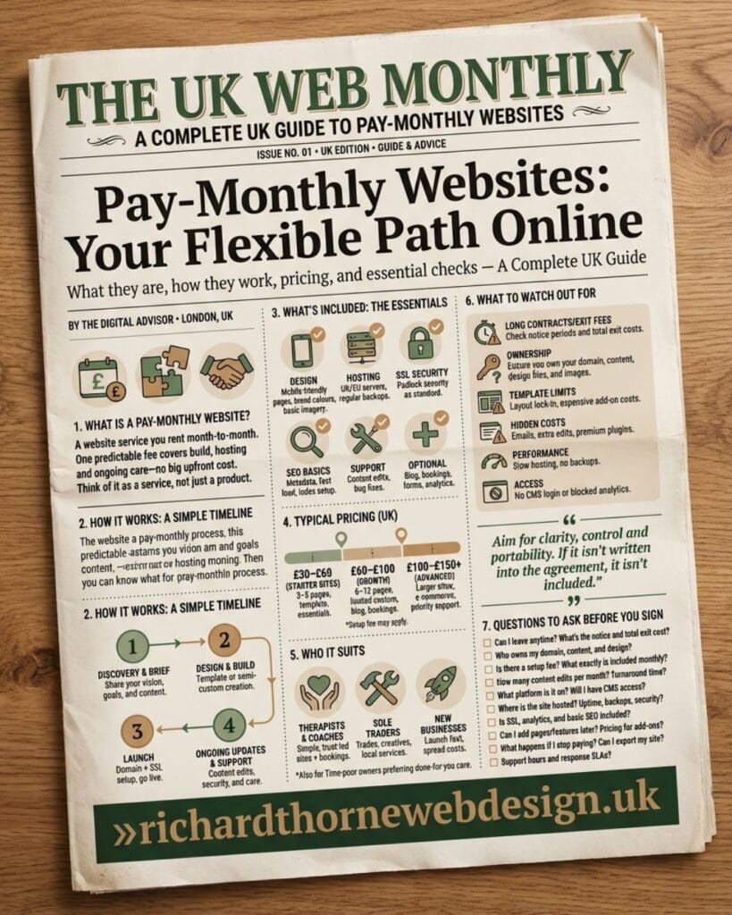 pay monthly websites complete guide