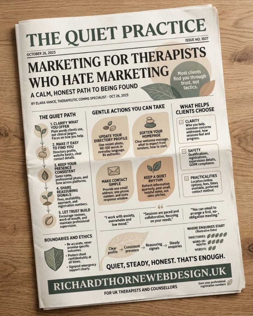 marketing for therapists who hate marketing