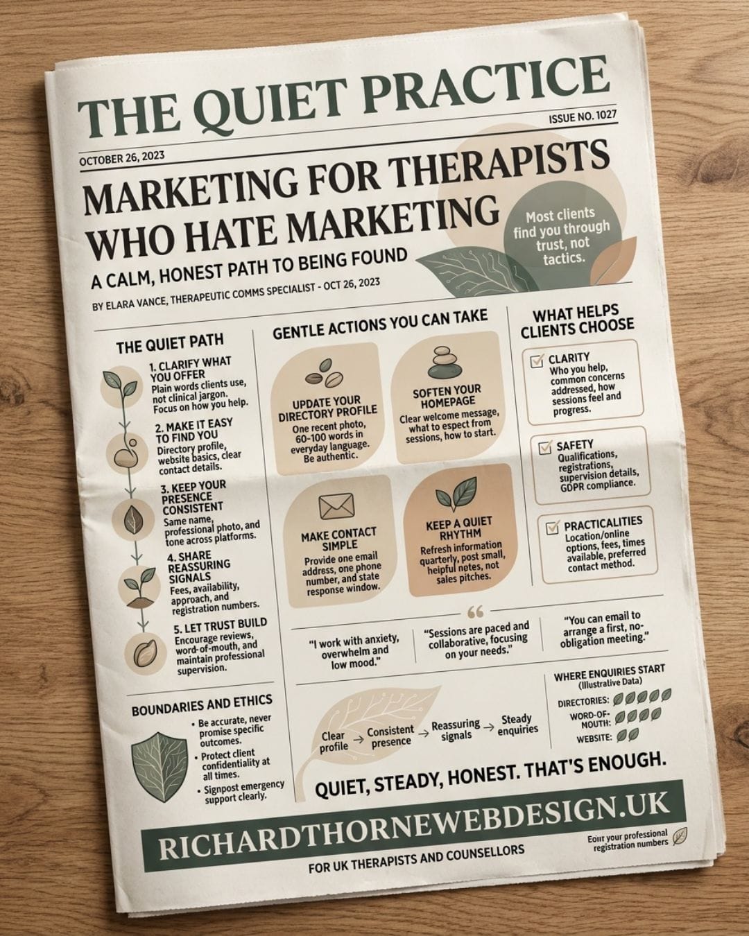 Marketing for Therapists Who Hate Marketing: How Do You Get Found Without Feeling Pushy? Marketing for Therapists Who Hate Marketing