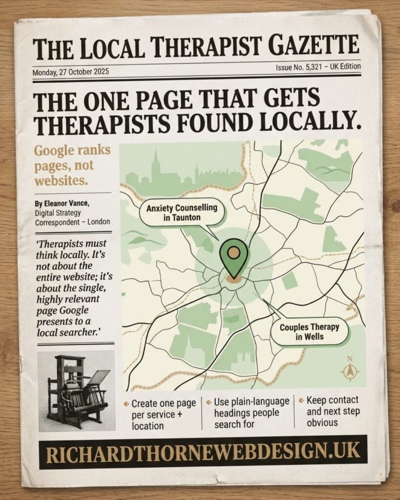 The one page your therapy website needs to rank locally